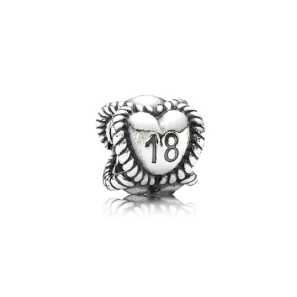 Pandora Retired 18th Birthday Milestone Celebration Charm